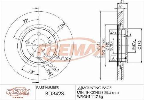 FREMAX BD-0026 - Tamburo freno autozon.pro