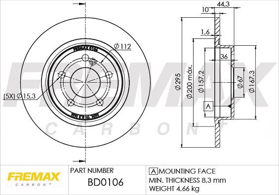 FREMAX BD-0106 - Discofreno autozon.pro