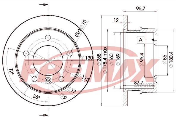 FREMAX BD-0184 - Discofreno autozon.pro