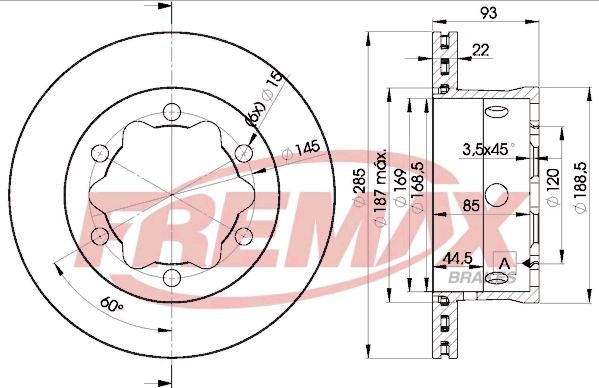 FREMAX BD-0185 - Discofreno autozon.pro