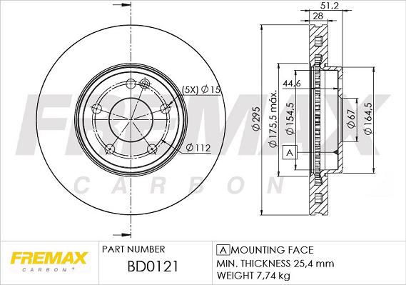 FREMAX BD-0121 - Discofreno autozon.pro