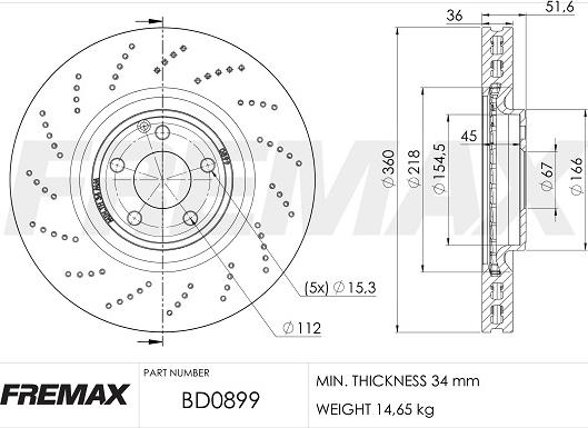 FREMAX BD-0899 - Discofreno autozon.pro