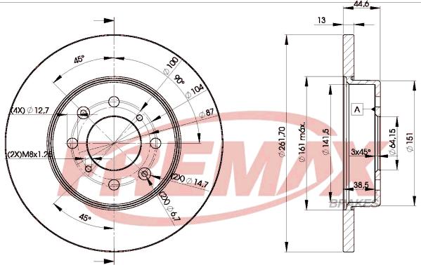 FREMAX BD-0841 - Discofreno autozon.pro