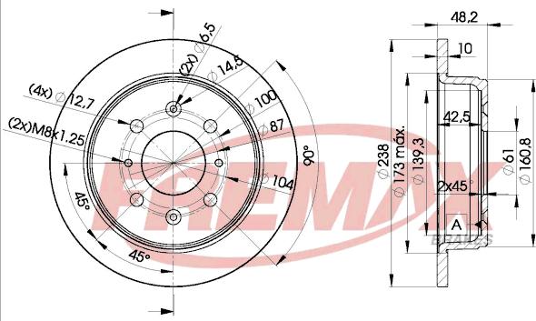 FREMAX BD-0817 - Discofreno autozon.pro