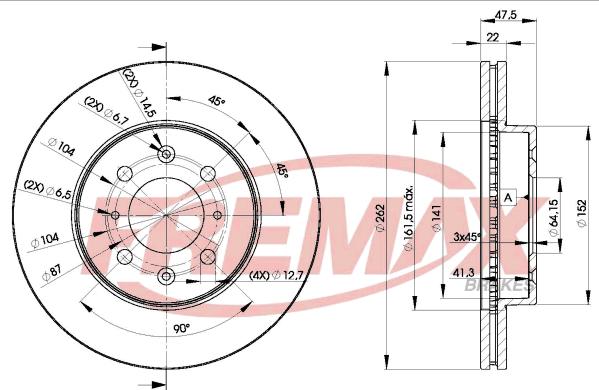 FREMAX BD-0830 - Discofreno autozon.pro