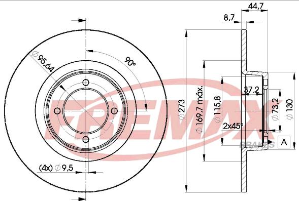 FREMAX BD-0387 - Discofreno autozon.pro