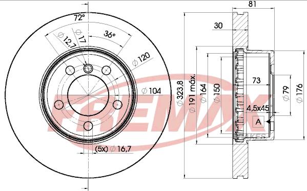 FREMAX BD-0265 - Discofreno autozon.pro