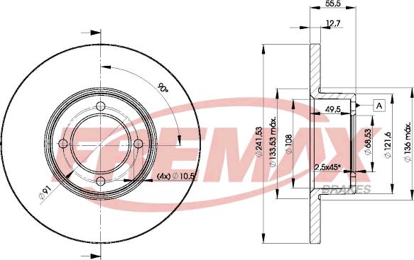 FREMAX BD-0751 - Discofreno autozon.pro