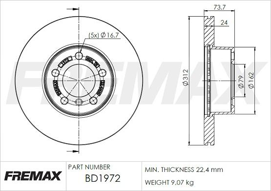 FREMAX BD-1972 - Discofreno autozon.pro