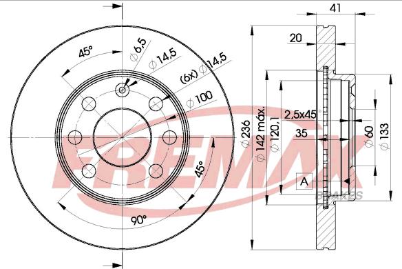 FREMAX BD-1440 - Discofreno autozon.pro