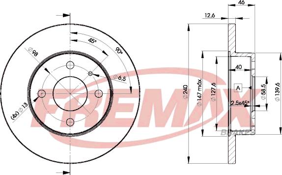 FREMAX BD-1453 - Discofreno autozon.pro