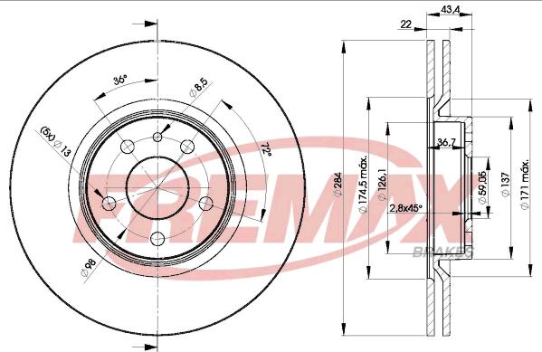 FREMAX BD-1548 - Discofreno autozon.pro