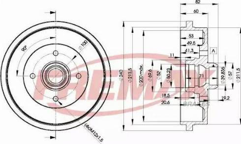 FREMAX BD-1516 - Tamburo freno autozon.pro