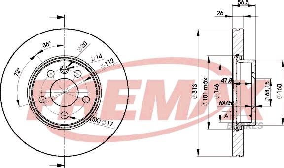 FREMAX BD-1530 - Discofreno autozon.pro