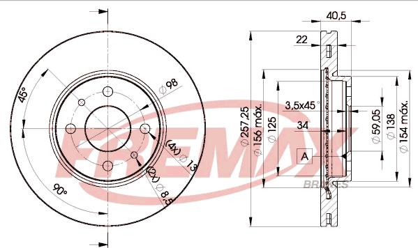 FREMAX BD-1650 - Discofreno autozon.pro