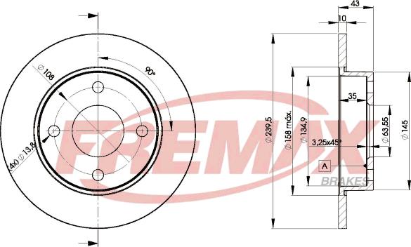 FREMAX BD-1063 - Discofreno autozon.pro