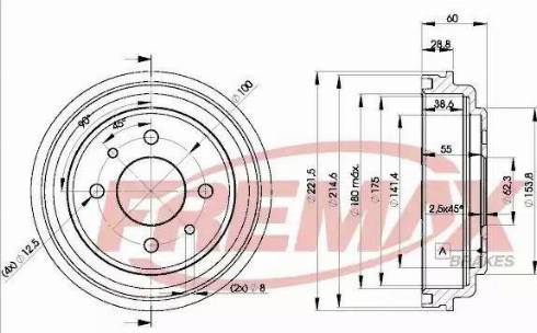 FREMAX BD-1103 - Tamburo freno autozon.pro