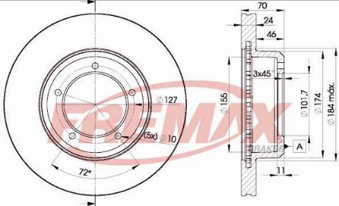 FREMAX BD-1102 - Discofreno autozon.pro