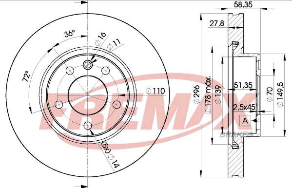 FREMAX BD-1134 - Discofreno autozon.pro