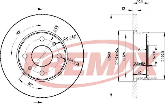 FREMAX BD-1815 - Discofreno autozon.pro