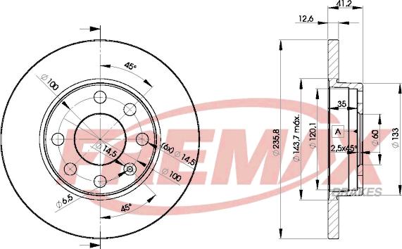 FREMAX BD-1240 - Discofreno autozon.pro