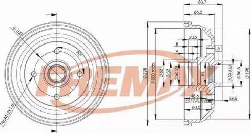 FREMAX BD-1241 - Tamburo freno autozon.pro