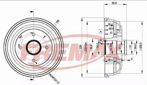 FREMAX BD-1242 - Tamburo freno autozon.pro