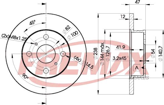 FREMAX BD-1250 - Discofreno autozon.pro