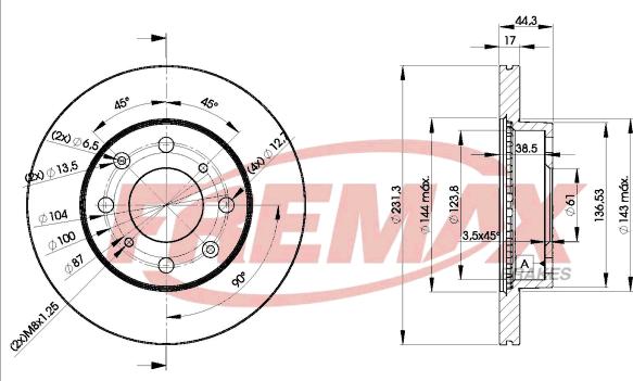 FREMAX BD-1702 - Discofreno autozon.pro