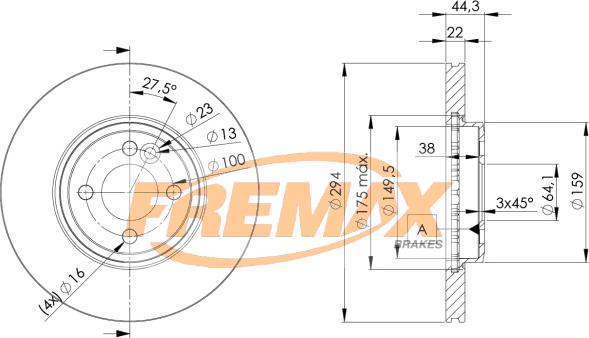 FREMAX BD-8570 - Discofreno autozon.pro