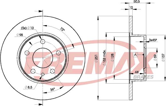 FREMAX BD-8684 - Discofreno autozon.pro