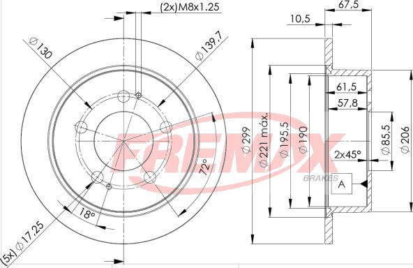 FREMAX BD-8680 - Discofreno autozon.pro