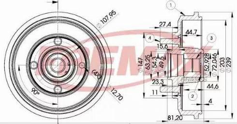 FREMAX BD-8009 - Tamburo freno autozon.pro