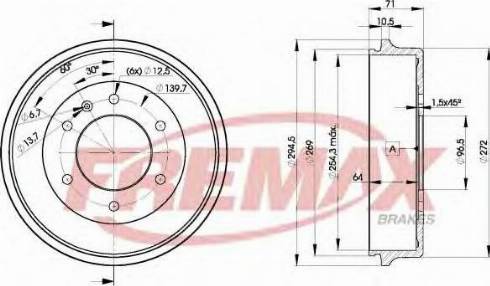 FREMAX BD-8312 - Tamburo freno autozon.pro