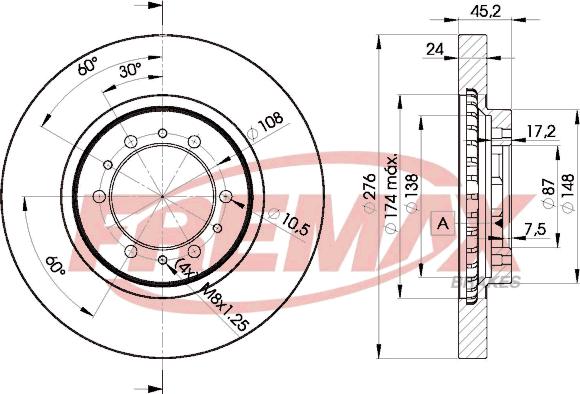 FREMAX BD-8716 - Discofreno autozon.pro