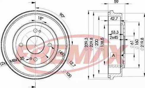 FREMAX BD-3901 - Tamburo freno autozon.pro