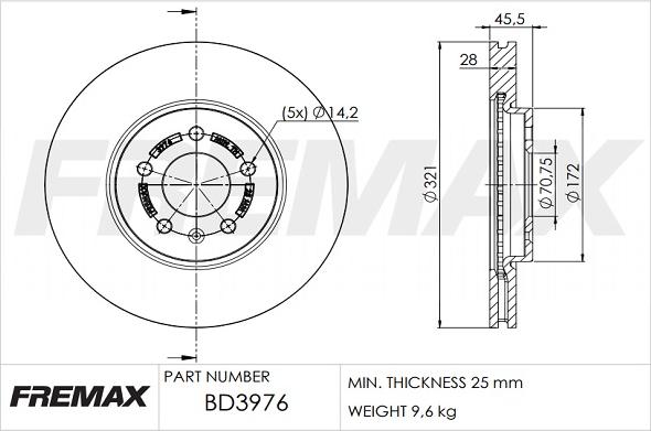 FREMAX BD-3976 - Discofreno autozon.pro