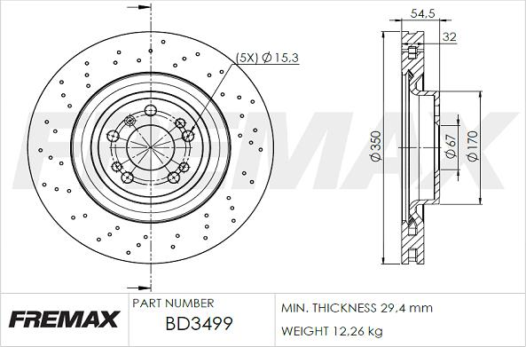 FREMAX BD-3499 - Discofreno autozon.pro