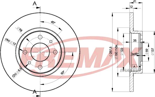 FREMAX BD-3466 - Discofreno autozon.pro