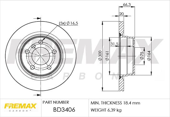 FREMAX BD-3406 - Discofreno autozon.pro