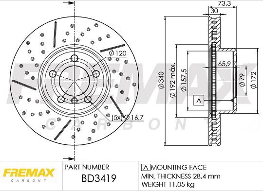 FREMAX BD-3419 - Discofreno autozon.pro