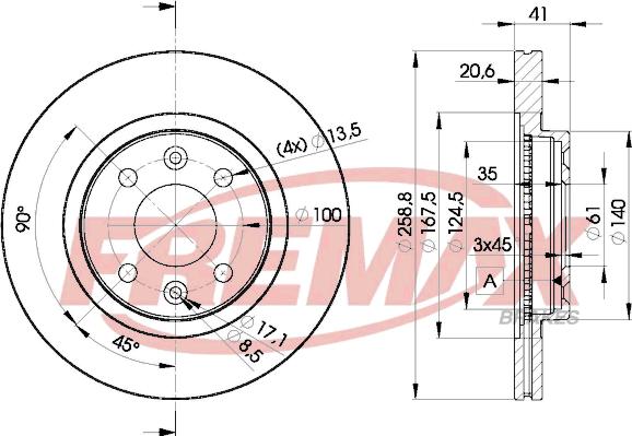 FREMAX BD-3550 - Discofreno autozon.pro