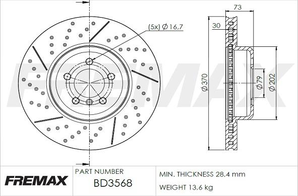 FREMAX BD-3568 - Discofreno autozon.pro