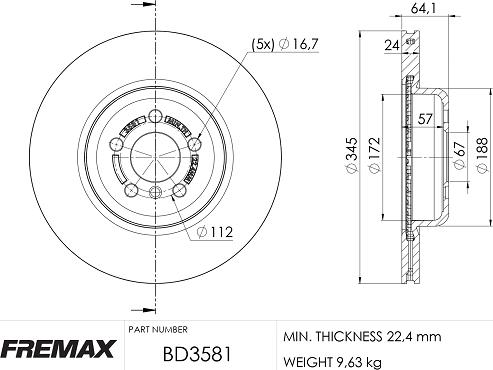 FREMAX BD-3581 - Discofreno autozon.pro