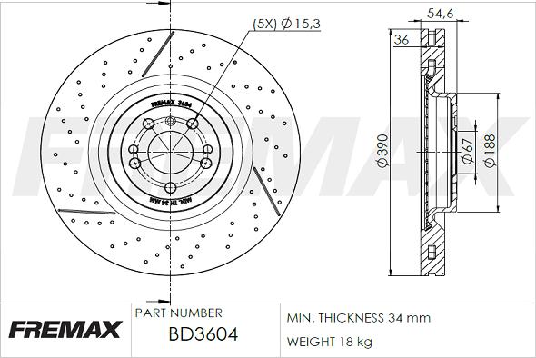 FREMAX BD-3604 - Discofreno autozon.pro