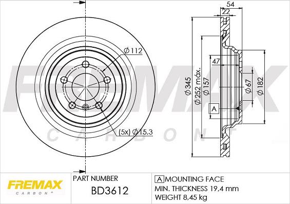 FREMAX BD-3612 - Discofreno autozon.pro