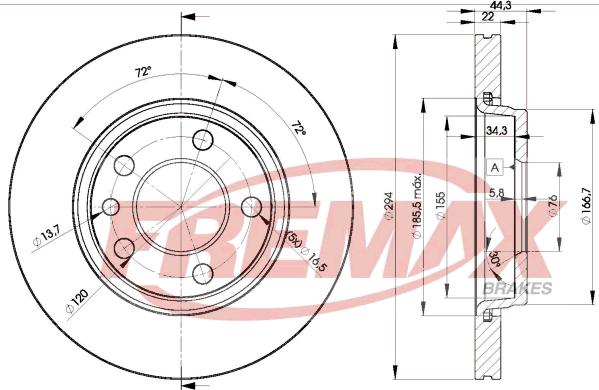 FREMAX BD-3021 - Discofreno autozon.pro