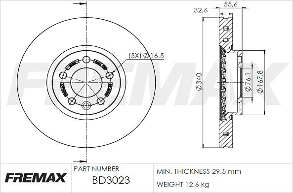 FREMAX BD-3023 - Discofreno autozon.pro