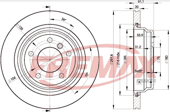 FREMAX BD-3153 - Discofreno autozon.pro