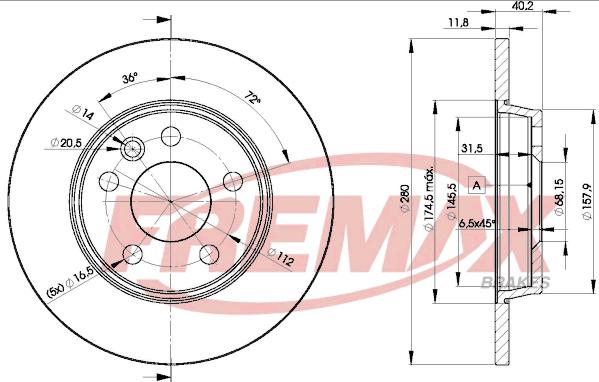 FREMAX BD-3111 - Discofreno autozon.pro